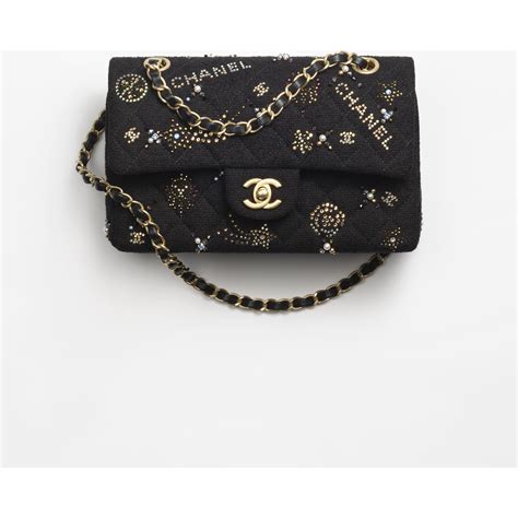 chanel beige black caviar|Small classic handbag, Grained calfskin & gold.